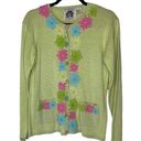 Daisy Storybook Knits Vintage Passionate  Floral Cardigan Sweater Small Photo 0