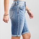 Bermuda Kancan Signature High Rise  Stretch Long Jean Shorts Women’s Size 30 | 10 Photo 5