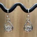 Swavorski Swarovski Dangle Silvertone Earrings Photo 3