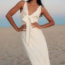 Petal and Pup  Archer White Tie Front Midi Dress S Photo 1