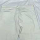 Levi's Levi’s Cuffed Capri Mid Rise White Stretch Denim Pants Jeans Sz 10 Photo 4