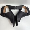 Jack Rogers  Booties Womens Size 5.5 Black Leather Tinsley Open Toe Block Heel Photo 5