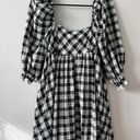 Storia Black And White Checkered Dress Photo 0