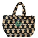 Simply Southern  Black Gold Pineapple Canvas Large Zippered Tote Photo 0