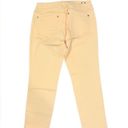 CAbi  Creamsicle Peach Skinny Crop Jeans Size 6 Photo 2