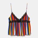 Zara TRF Multicolor Stripe Lace Trim V Photo 3