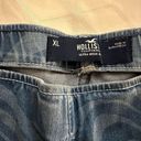 Hollister Size XL Blue Marble Zebra Print Ultra High Rise Flare Leg Jeans Photo 2