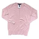 BCBG Maxazria Soft Fine Ribbed Knit Sweater Jumper Top Soft Pink Size XXS Small Photo 0