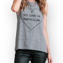 Lovers + Friends new  ♥︎ No One in Particular Muscle Tee Tank ♥︎ Sweatshirt Grey Photo 4