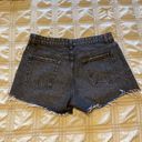 ZARA BLACK denim jean shorts Photo 3