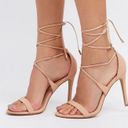 Charlotte Russe Nude Lace Up Heels Photo 0