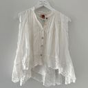 Farm Rio  White Lace Sleeveless Blouse S Photo 2