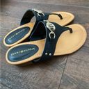 Tommy Hilfiger Sandals Black & Gold Size 8 1/2 Photo 4