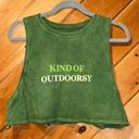 Aerie  “kind of outdoorsy” crop tank muscle shirt Photo 0