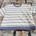 Madewell  (Re)Sourced cotton swing sweatshirt in purple stripe Photo 7