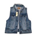 American Eagle NWT  Women’s Medium Denim Vest‎ Style 1813 Photo 2