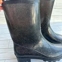 Daisy Fuentes  Ladies Allover Glitter Mid Calf Jelly Rain Boot Womens Size 7 Photo 1