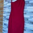 St. John  evening magenta Terry dress size 2 Photo 5