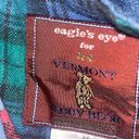 VINTAGE Vermont Teddy Bear TEDDY BEAR VEST Tartan Patchwork Plaid Medium Red Photo 3