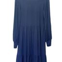 Karen Kane NWT  Long Sleeve Tiered Dress Navy Blue V Neck Women’s Size Large NEW Photo 3