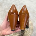 Ecco  Danish Design Plateau Cognac Heels Pump Leather Brown Size 41/US 10 Photo 5