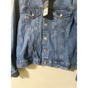 Hudson Jeans Hudson Womens Denim Jean Trucker Jacket Blue Minimalist‎ NEW Large Photo 2