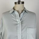 Vince  Light Grey Boxy Button Down Shirt Photo 2