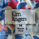 kim rogers Floral Multi Colored Millennium Capri Pants Size 14 Photo 6