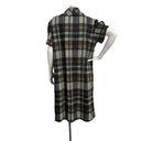 cj banks  Plus 18W Dress Cowl Neck Short Sleeve Lined Brown Plaid Dark Academia Photo 4