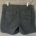 Lee size 16 dark blue mid rise Bermuda jean shorts Photo 7