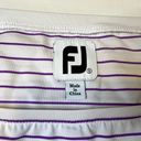 FootJoy  FJ Women's Striped 3/4 Sleeve Golf Top White Purple Small‎ Photo 2