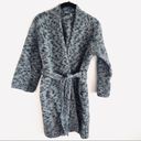 Vince  Marled Wool Blend Belted Gray Coat Photo 23