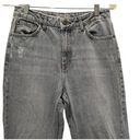 Topshop Moto Mom Jeans Light Acid Washed Color Hi Rise Ankle Length Size 28 Photo 0