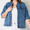 St. John’s Bay St. John's Bay Midweight Denim Jacket Radiant Coral Women's Plus Size 4X Photo 9