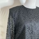 J.Jill Vintage  Black Lace Long Sleeve Top Size 12 Photo 3