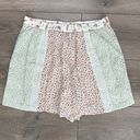 American Eagle  High Rise Floral Crinkle Patchwork Eyelet Shorts Size Medium Photo 3