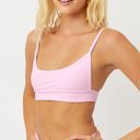 Frankie’s Bikinis NWT  Gavin Ribbed Scoop Bikini Top - love pink Photo 0