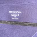 Merona  Navy Blue Long Sleeve V-Neck The Ultimate Tee T-Shirt Women's Size Small Photo 1