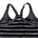 New Balance  workout striped tank top with built in shelf bra size large Photo 3