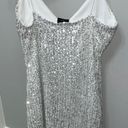 Blanc White Sequin Mini Dress Photo 2