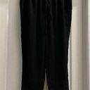 DKNY  Womens Straight Leg Pull On Elastic Waist Pants Size L Black Photo 0