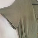 Love Tree  Woman Ankle Dress Button Front Size M Olive Sage color Photo 1