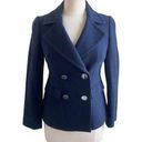 Banana Republic  Pea Coat Women's Small Navy Cropped Petite Photo 0