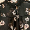 Who What Wear  Floral Sleeveless High Neck Blouse Large Photo 4