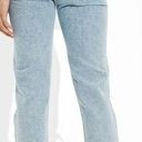 American Eagle Mom Straight Ripped Distressed High Rise Light Wash Jeans Size 12 Photo 1