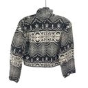 Flashback vintage Tribal Jacket Crop Woven Cotton tapestry coat Black Small Photo 3