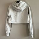 Gymshark  Women’s Cream Neutral Cropped Hoodie Small Photo 6