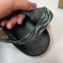 Chacos Chaco ZX/2 Sport Turquoise Green Black Hiking Sandals Thin Toe Strap Women's 10 Photo 4