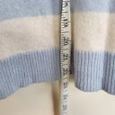 White + Warren Mariner Cashmere Mock Blue & Cream Striped Pullover Sweater Sz M Size M Photo 8