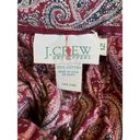 J.Crew  Maroon Paisley 80s Midi Skirt Medium Photo 7